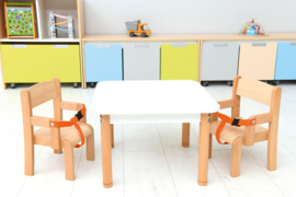 Stoel met veiligheidssluiting