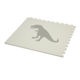 Speelmat Dinosaurussen Wit-Grijs of Grijs-Crème / 4 tegels (60 x 60 x 1,2 cm)