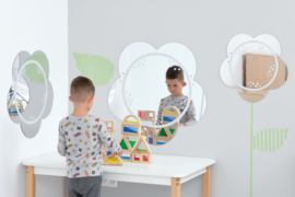 Set van 3 spiegels "Bloem" (Ø 50 cm, 65 cm, 80 cm)