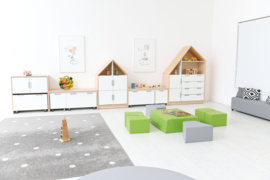 Foam blok/tafel/zitje GROOT of KLEIN (in 7 kleuren)