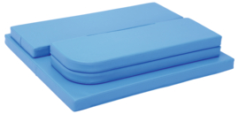 Aankleedkussen (groen, blauw of grijs) 100 x 73 x 25 cm
