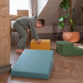 Set van 3 kleine foam blokken/speelkussens (in 2 kleurencombinaties)