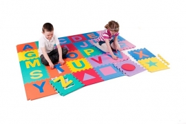 Speelmat alfabet/figuren 2,86 m² / 30 tegels (30 x 30 x 1,2 cm)