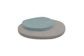 Set van 2 ovalen speelkleden "corduroy" in 3 kleurencombinaties