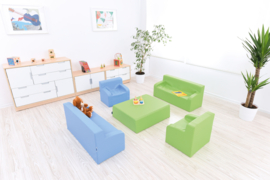 Foam blok/tafel/zitje GROOT of KLEIN (in 7 kleuren)
