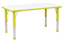 Kinderopvang tafels kunststof RECHTHOEK (115 x 60 cm) in 5 kleuren