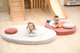 Set van 2 ovalen speelkleden "corduroy" in 3 kleurencombinaties