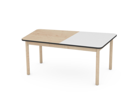 Kinderopvang tafel premium (131 x 71 cm) 2 kleur(combinaties) en 4 hoogtes