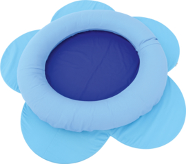 Speelmat/speelkleed Bloem (blauw) 169 cm