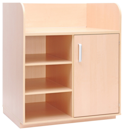 Aankleedmeubel / commode kinderopvang "klein" (met 5 kastenopties)