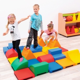 Foam blokken set van 25 speelelementen