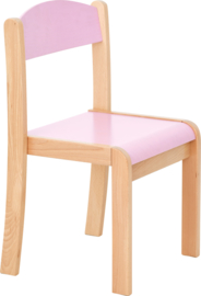 Schoolmeubilair/meubels: Stoelen hout (in 4 maten en 11 kleuren)