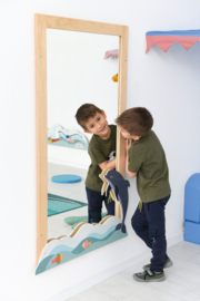 Spiegel kinderopvang (72 x 132 cm) keuze uit 10 soorten decoratie