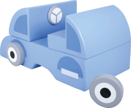 Speelauto (van foam blokken/speelkussens)