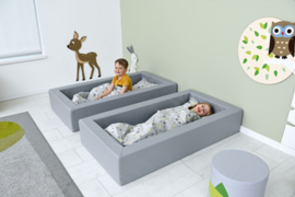 Kinderopvang peuterbedje (van foam) inclusief matras (in 8 kleuren)