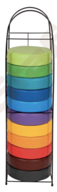 Standaard voor set van 12 zitkussens (van 8 cm)