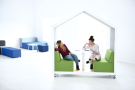 Relaxhuis/akoestische speelplek/leeshoek MET/ZONDER ACHTERWAND