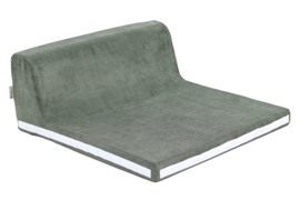Kruiphoek baby / zachte playpen / softbox corduroy (donkergroen)