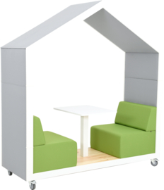 Relaxhuis/akoestische speelplek/leeshoek MET/ZONDER ACHTERWAND