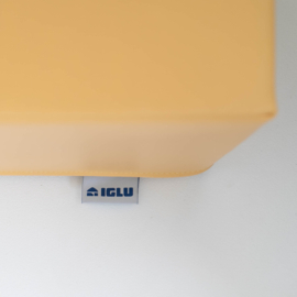 SALE! IGLU soft play set van 8 medium foam blokken/speelkussens (pastelroze, beige, mosterdgeel en beige)