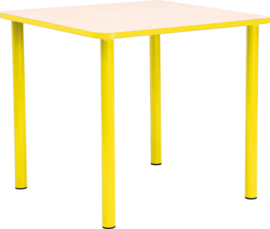 Kinderopvang tafels (in 4 vormen en 7 kleuren poten/randen)