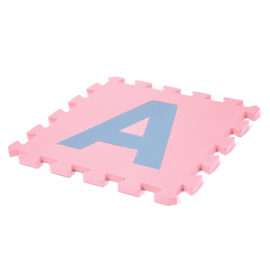Speelmat alfabet/figuren Pastel 2,86 m² / 30 tegels (30 x 30 x 1,2 cm)