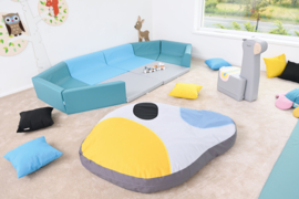 Kruiphoek baby / zachte playpen (blauw/grijs of  grijs)