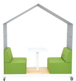 Relaxhuis/akoestische speelplek/leeshoek MET/ZONDER ACHTERWAND