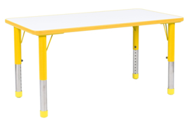 Kinderopvang tafels kunststof RECHTHOEK (115 x 60 cm) in 5 kleuren