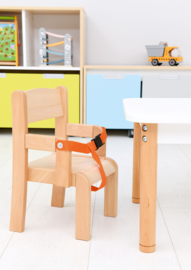 Stoel met veiligheidssluiting