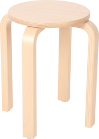 Robuuste kinderopvang/BSO krukken hout (7 maten in natuur/beuken)
