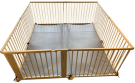 Grondbox / Playpen 7,3 meter inklapbaar (72 cm) Natuur, Wit of Grijs