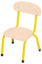 Schoolmeubilair/meubels: Stoelen hout/metaal "klassiek" (in 5 maten en 6 kleuren)