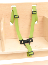 Hoogzit ergonomische bank (verrijdbaar) 4 zitjes