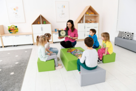 Foam blok/tafel/zitje GROOT of KLEIN (in 7 kleuren)