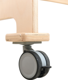Hoogzit ergonomische bank (verrijdbaar) 4 zitjes