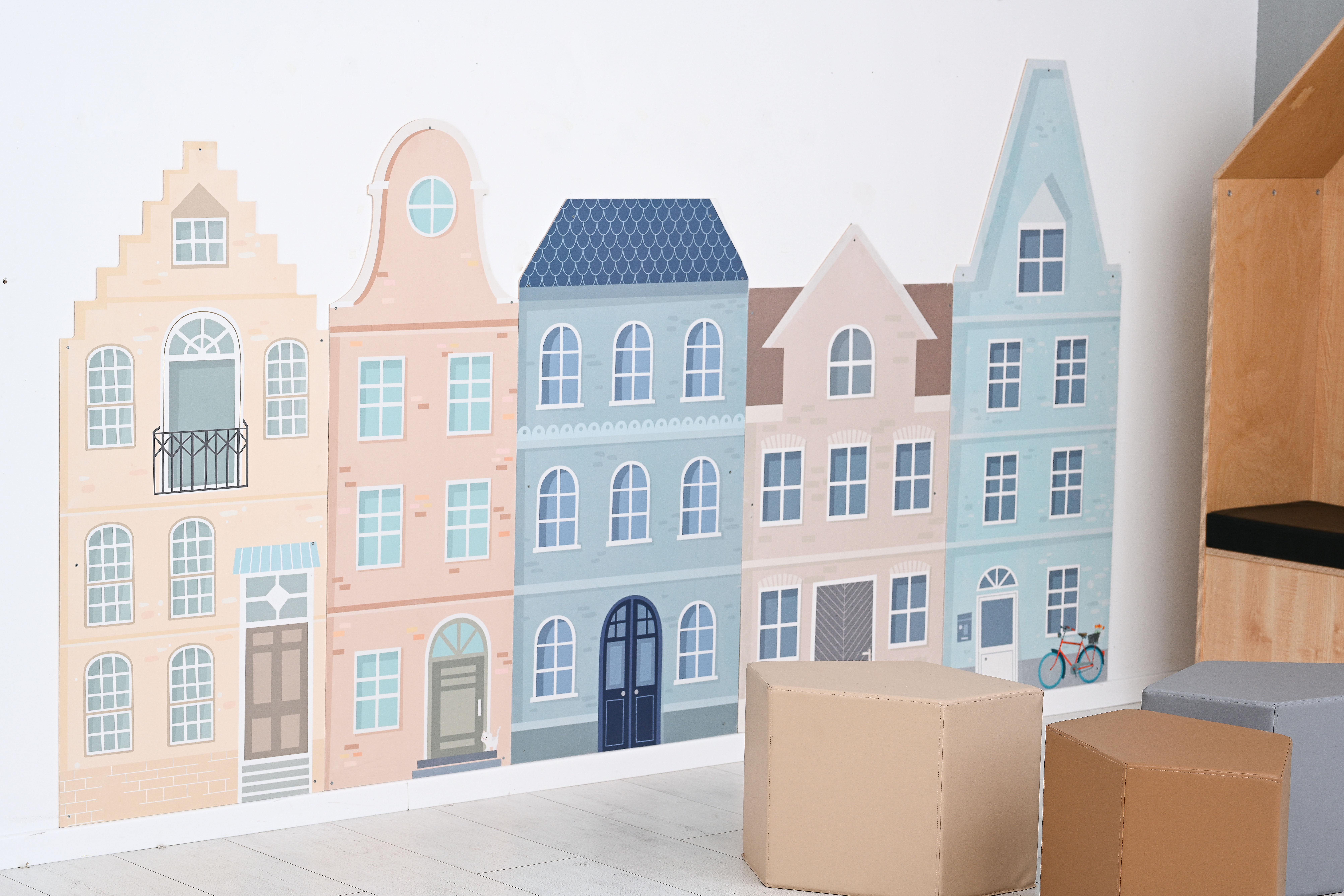 Wanddecoratie Huis (5 soorten) van hout