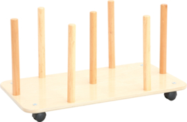 Verrijdbare (dubbele) trolley voor 20 zitkussens (van 35 cm en 3 cm dik)