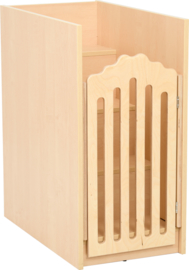 Aankleedmeubel / verschoontafel kinderopvang "compact"  (met aankleedkussen en trap)