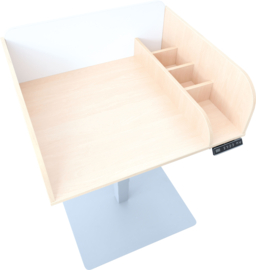 Aankleedtafel / commode kinderopvang (elektrisch in hoogte verstelbaar)