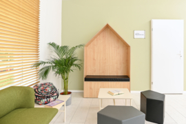 Chillout/relax huisje (met matras in 3 kleuren)