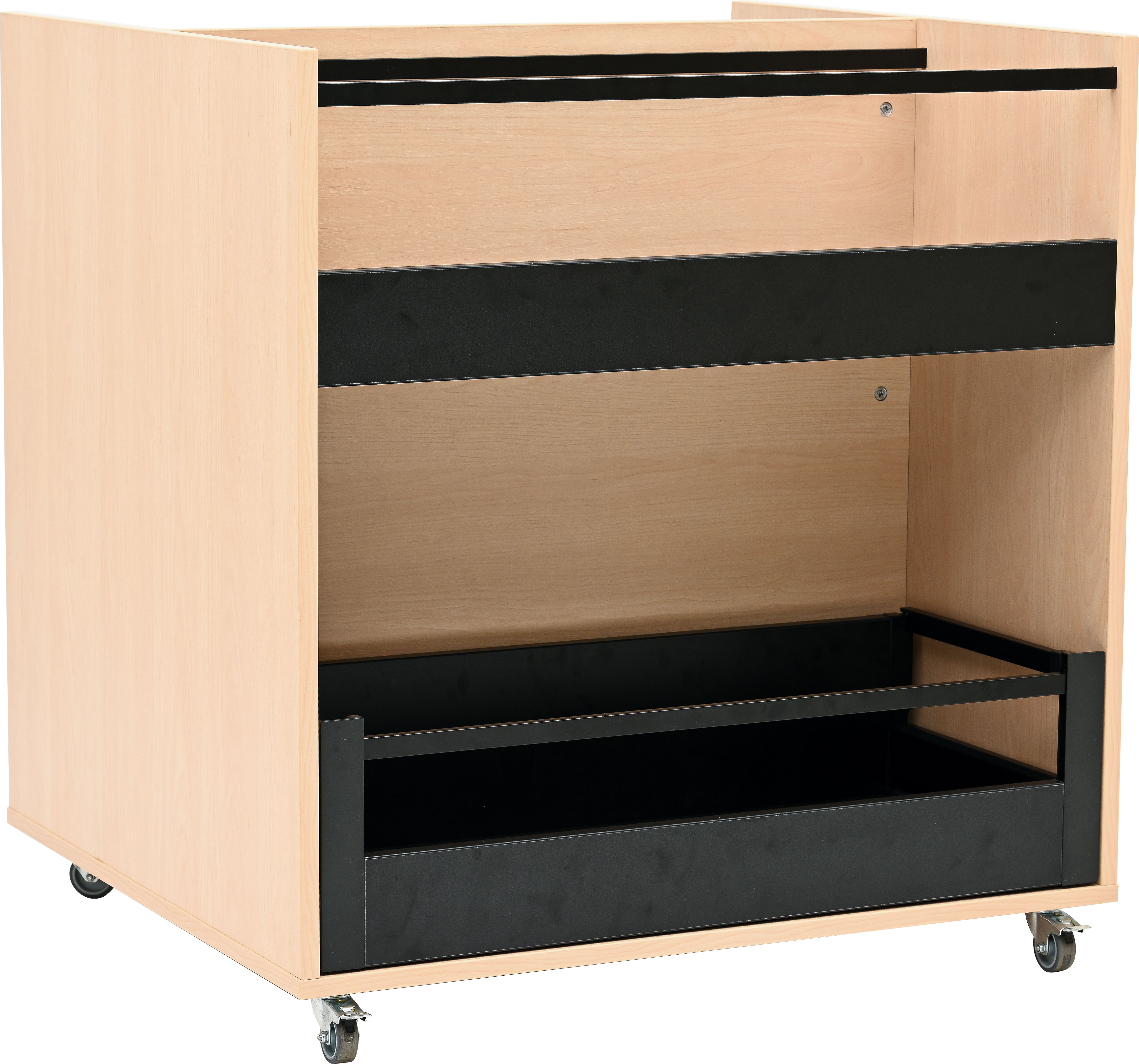 Grote (verrijdbare) boekenkast/bilbiotheek (WIT of NATUUR)