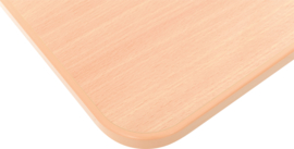 Schooltafel/bureau hout/metaal (verstelbaar in maat 3-7 en 6 kleuren)