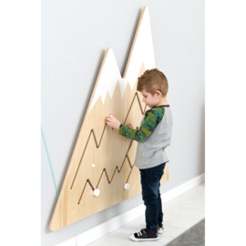 Wandspel Muurspel Bergtoppen (152 x 128 cm)