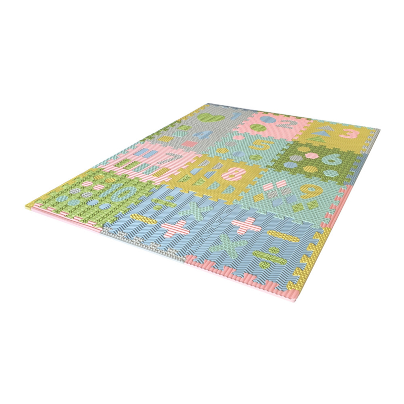 Vijandig Oprechtheid hek Speelmat cijfers/figuren / 12 tegels (30 x 30 x 1,2 cm) pastel |  Speelmatten | Boxenland