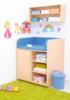 Aankleedtafel / commode kinderopvang "klein" (met 5 kastenopties)