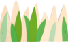 Wanddecoratie Gras (vilt/hout)