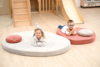 Set van 2 ovalen speelkleden "corduroy" in 3 kleurencombinaties
