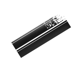 33911 CARDESIGN Sticker strepen Zwart mat