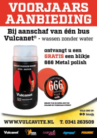 VULCANET® wassen zonder water 1 stuks + gratis 666 Metal Polish